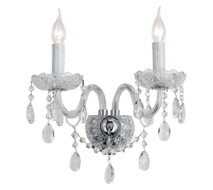Radiant JP0019 Crystal Wall Light - Chrome (350 x 290mm)