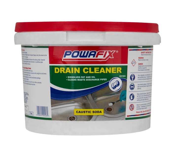 Powafix Caustic Soda Flakes - White (5kg)