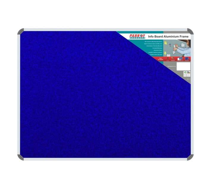 Parrot Products BD0741D Aluminium Frame Information Board - Royal Blue (1200 x 900mm)