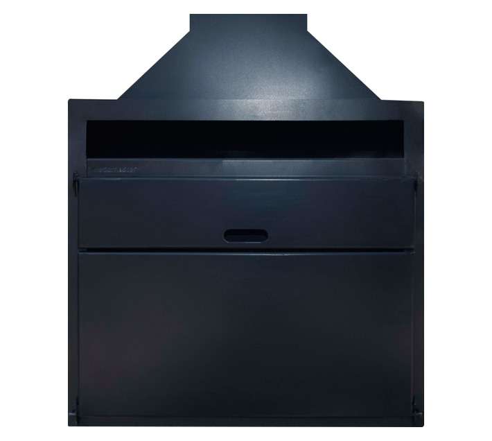 Megamaster Built-In Braai 725 x 400mm Wood