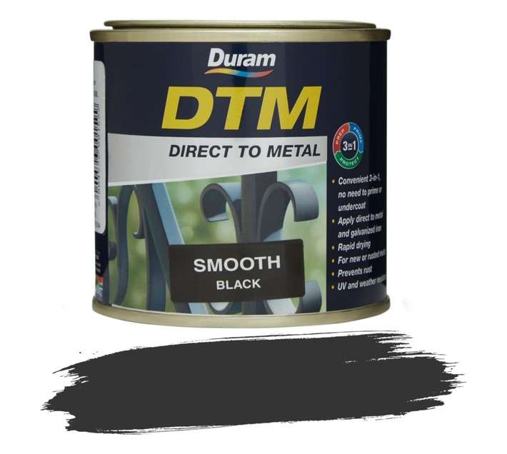 Duram DTM Smooth - Black (250ml)