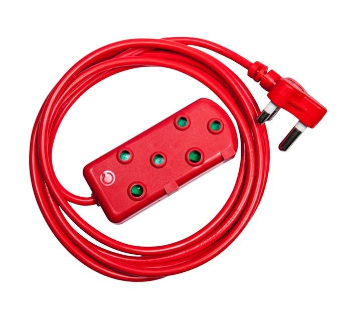 Electro Worx Extension Lead - Red (3000mm)