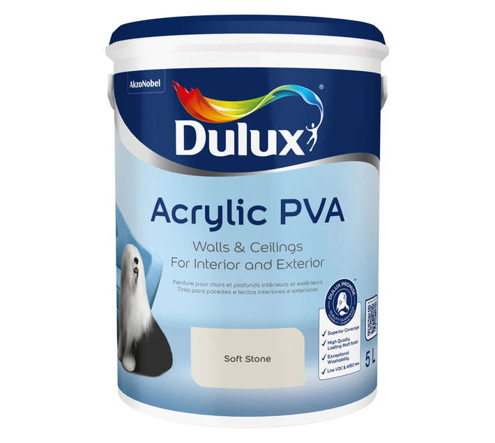 Dulux Acrylic PVA - Soft Stone (5L)