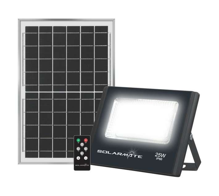 Solarmate Solar LED Floodlight - Black (25W)