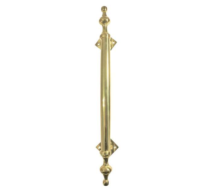 Euro Brass Pull Handle On Diamond - Rose Brass (400mm)