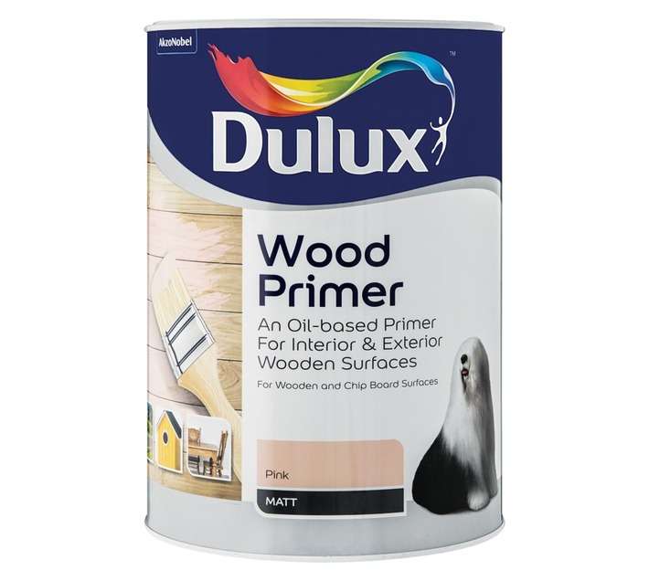 Dulux Wood Primer - Pink (5L)