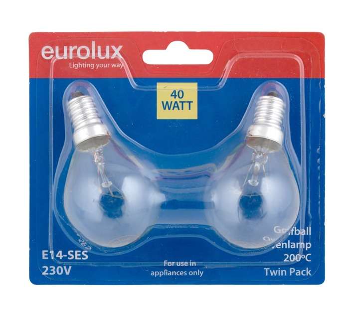 Eurolux G508 2 x Ovenlamp Globes - Warm White (40w)