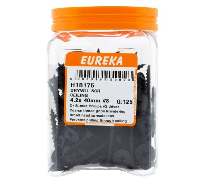 Eureka 125 x Drywall Screws (40 x 4.2mm)