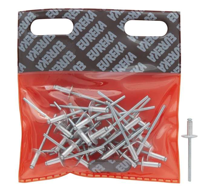 Eureka 30 x Large Aluminium Blind Rivets (4 x 10mm)