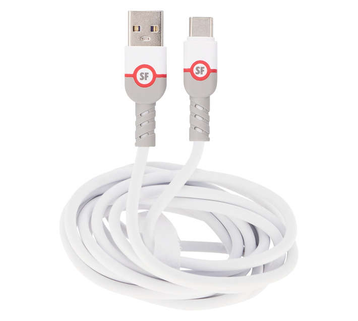 Superfly 2.4A Type C Cable - White (2000mm)