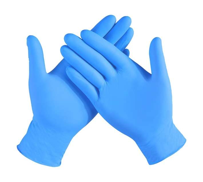 Powder Free Nitrile Gloves - Blue (Large)