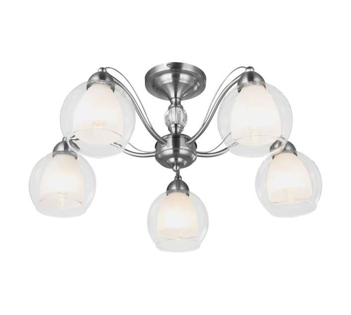 Bright Star Lighting 5 Light Chandelier - Satin Chrome (40W)