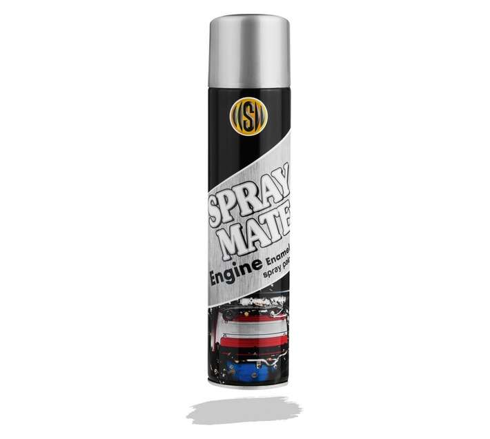 Spraymate Spray Paint Engine Enamel - Silver (250ml)