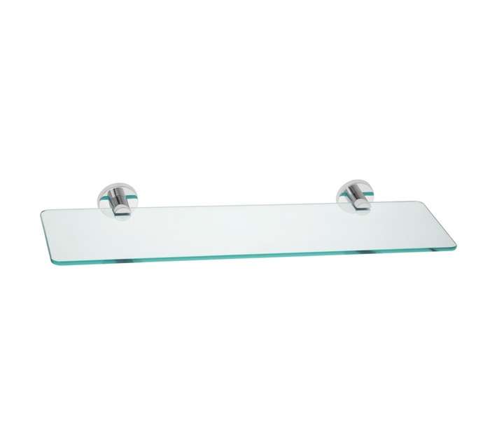 Lusso Glass Shelf - Chrome (180 x 50 x 620mm)