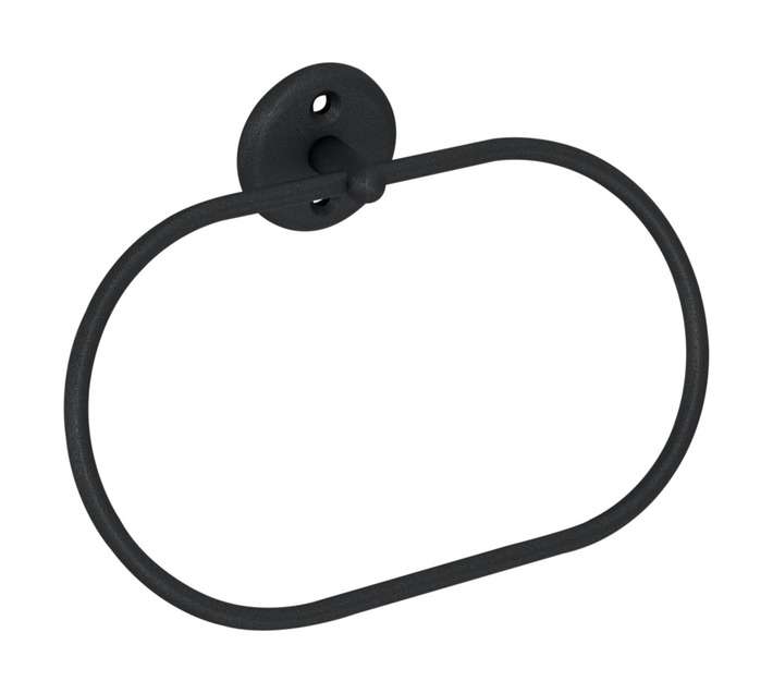 Steelcraft Classic Ring Towel Holder - Matte Black (147 x 34 x 165mm)