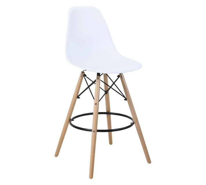Eames 3002G Bar Stool - White (540 x 540 x 1085mm)