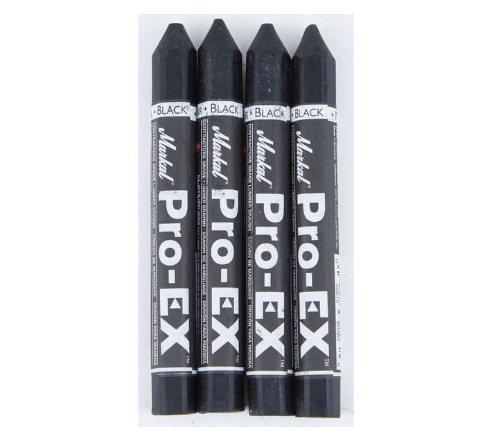 Pro-ex Lumber Crayons Black (4 pack)