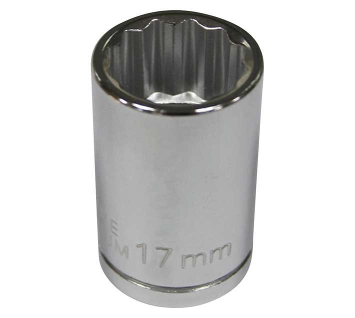 Mastercraft Â½" Drive 12 Point Socket (17mm)