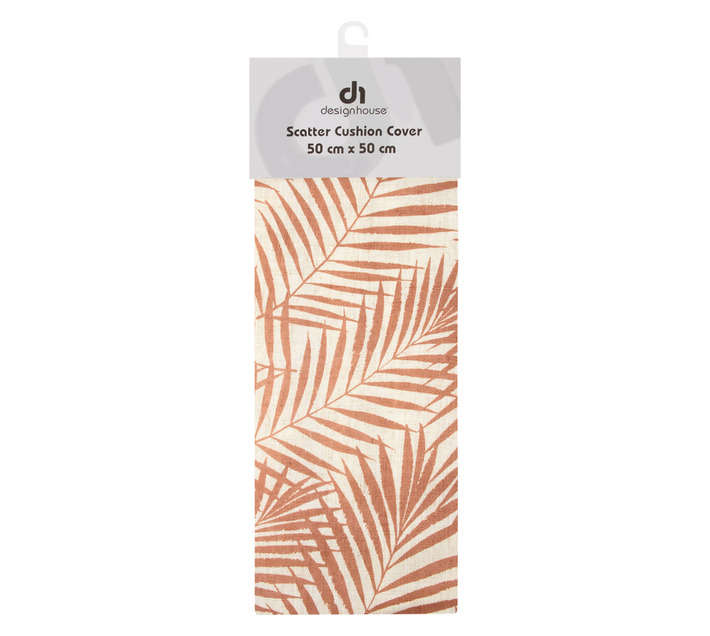 Design House Palm Apricot Cushion (500 x 500mm)