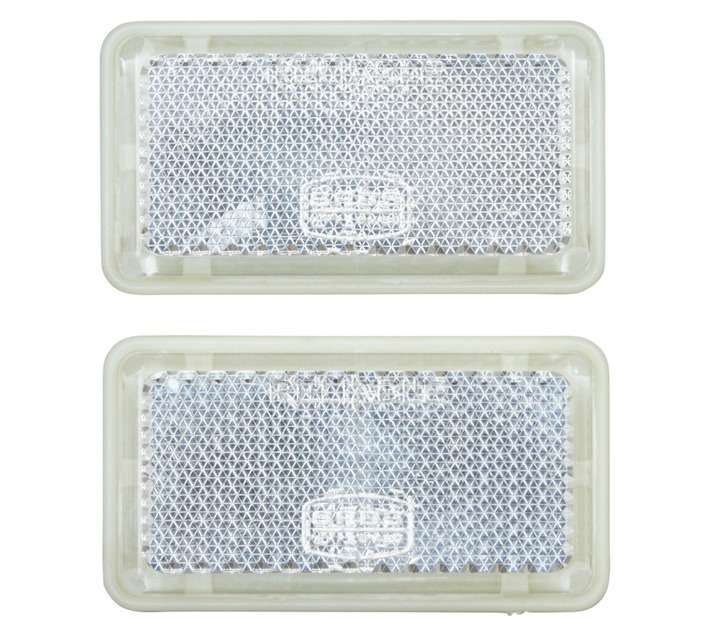 Motoquip Oblong Self Adhesive Reflectors - Clear