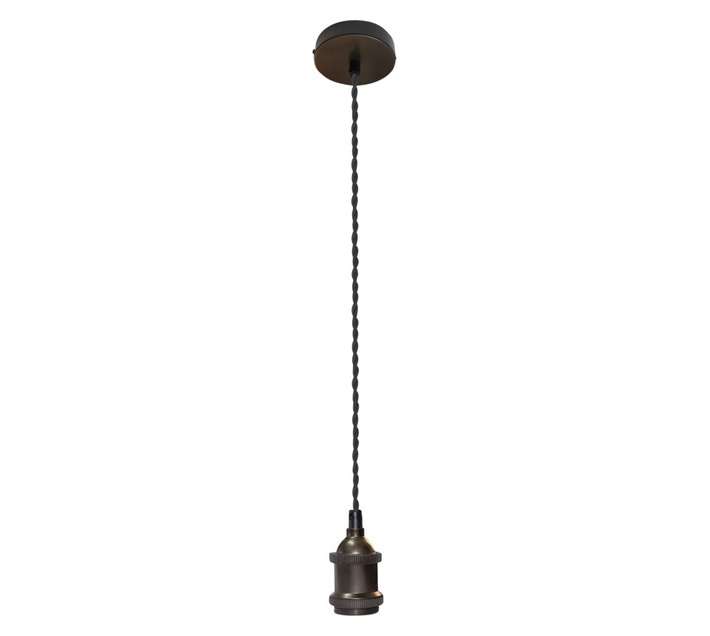 Bright Star Lighting Lamp Holder Pendant - Gun Metal (60W)