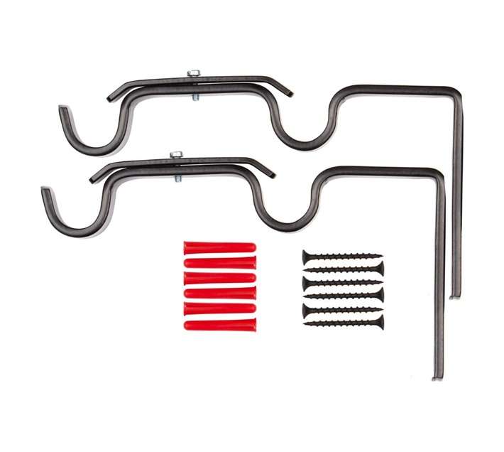 Double Gothic Bracket - Black (22mm) 2 Pack