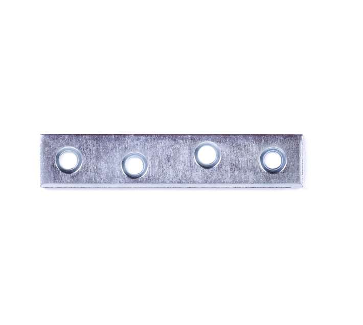Vormann 00183080Z Galvanised Straight Connecting Bracket Plate (80 x 15mm)