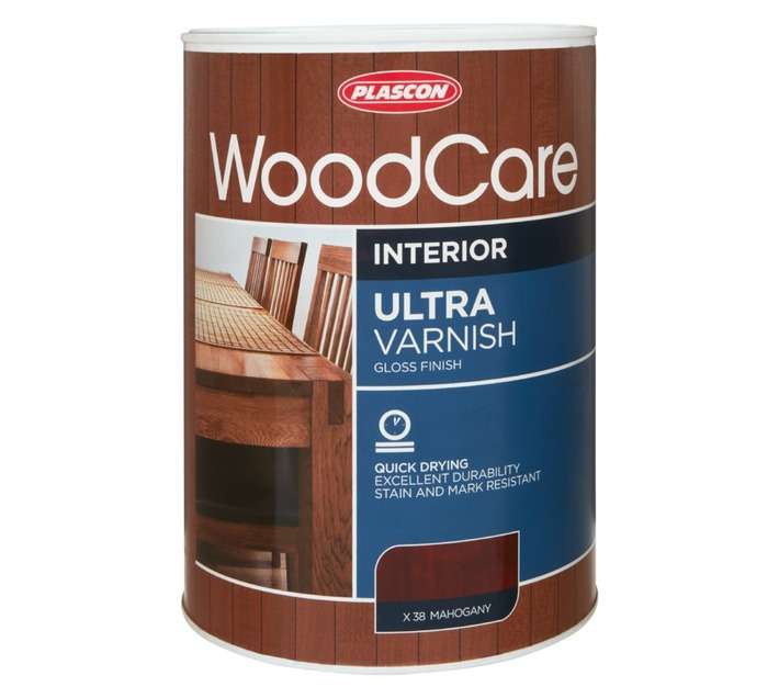 Plascon Woodcare Ultra Varnish - Mahogany (5L)