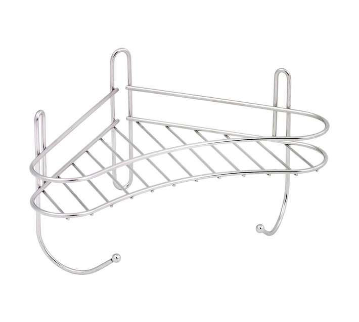Dejay Eleganza Mini Corner Shower Organiser - Stainless Steel