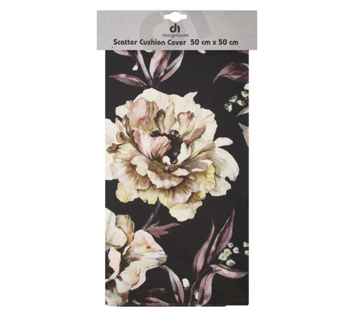 Design House Anenome Floral Scatter Cushion Cover (500 x 500mm)