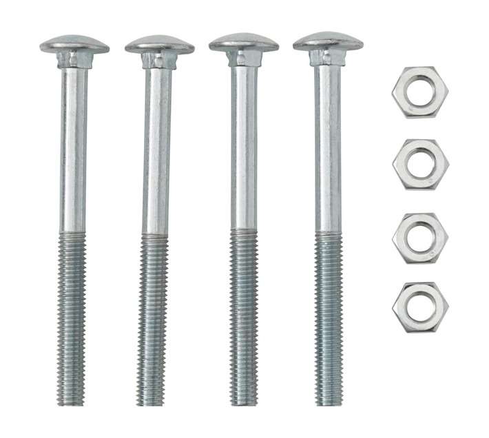 Eureka 10 x 120mm Cup Square Bolt and Nut (4 Pack)