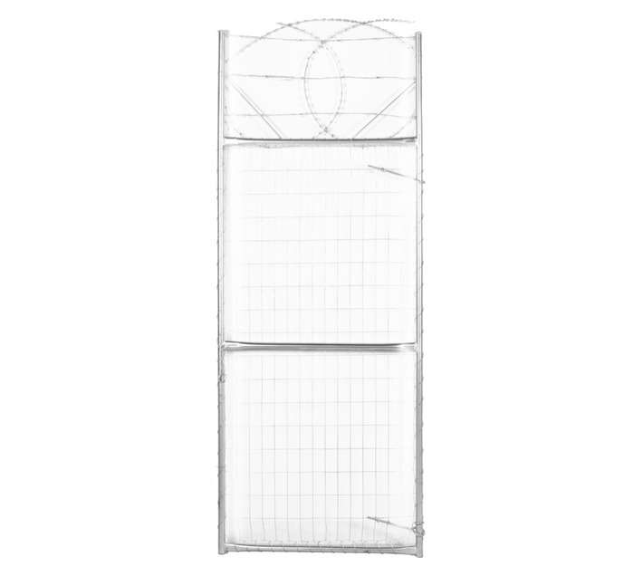 Awesome Steel Security Welded Mesh With Razor Wire - Silver (1800 x 900mm)