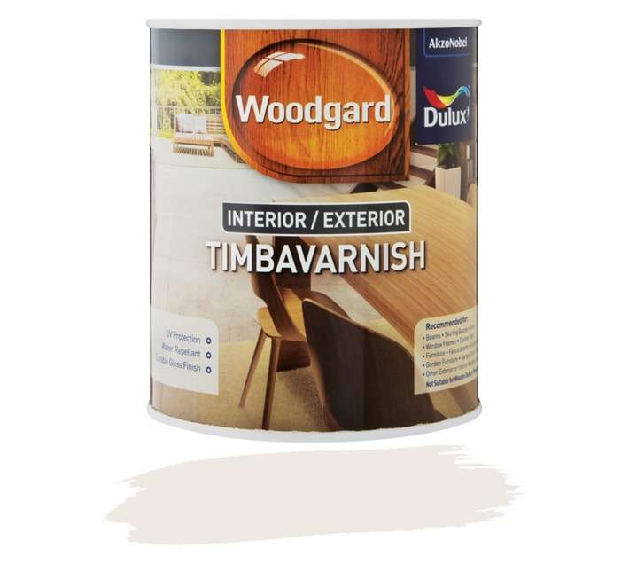 Woodgard Interior/Exterior Timba varnish (Water Based) - Clear (1L)