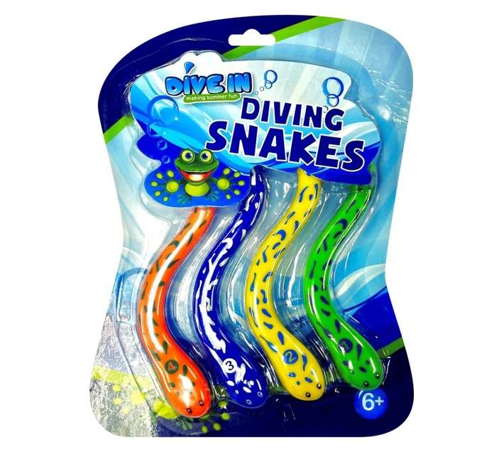 Dive In WT-55 4 Piece Diving Snake - Assorted (215 x 30 x 270mm)