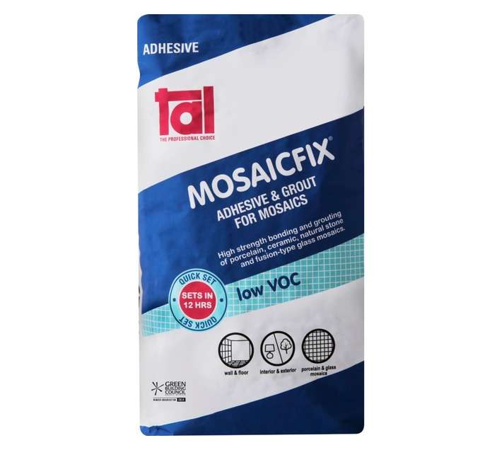 TAL Mosaicfix Tile Adhesive - Super White (20kg)