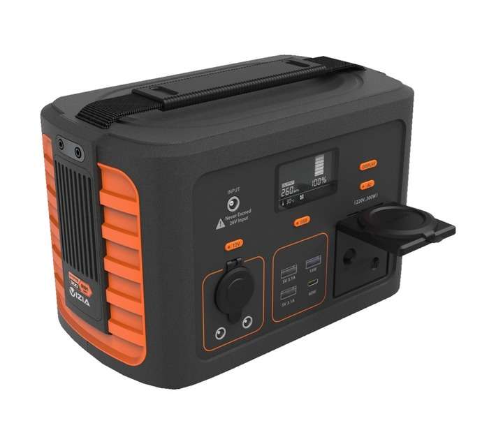 Vizia Home and Office Power Inverter - Black/Orange (300W)