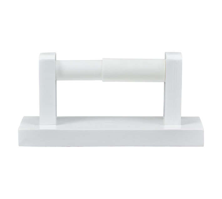 Dejay Decorwood Toilet Roll Holder - White