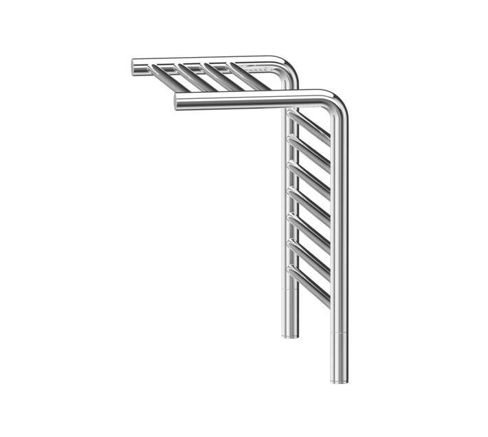 Jeeves Tangent M Shelf Heated Towel Rail (555 x 400mm)