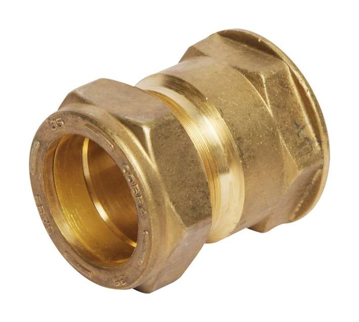 Cobra 15mm Straight Copper to Female Iron Coupler Compression Fitting