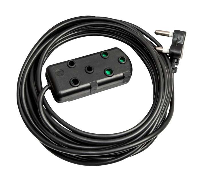 Electro Worx Extension Lead - Black (10m x 1mm)