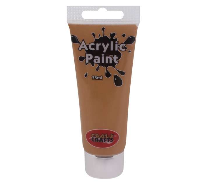 Acrilex Craft Acrylic Paint - Light Brown (75ml)