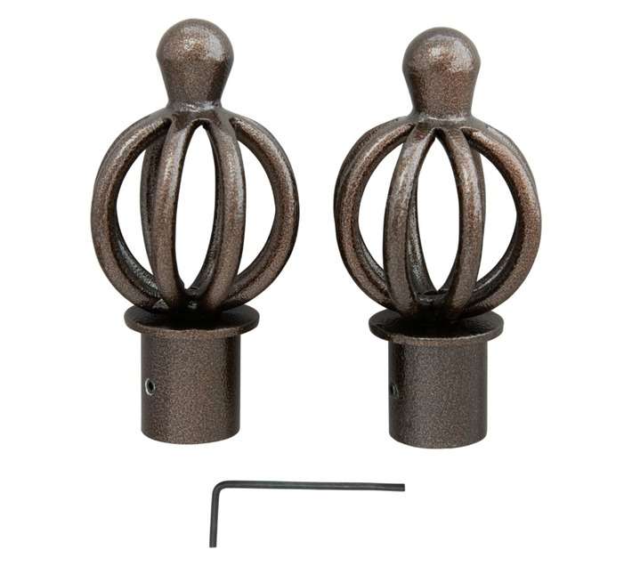 Chariot Finial Cage - Copper (22mm) 2 Pack
