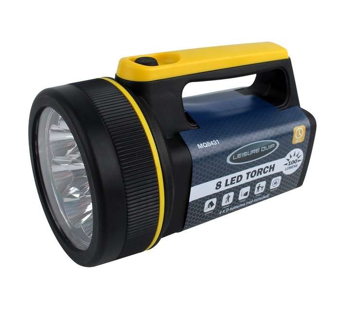Leisure Quip Security LED Hand-Held Spotlight - Black/Yellow