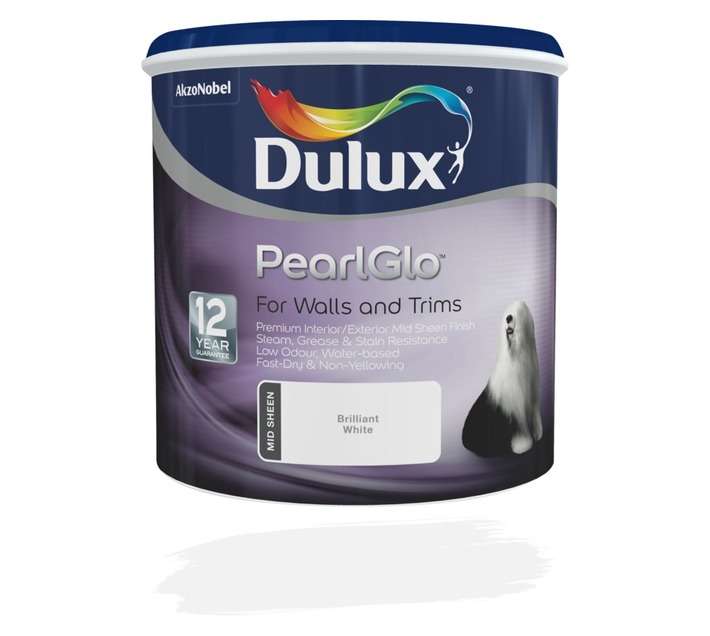 Dulux Pearlglo Water Based - White (1L)