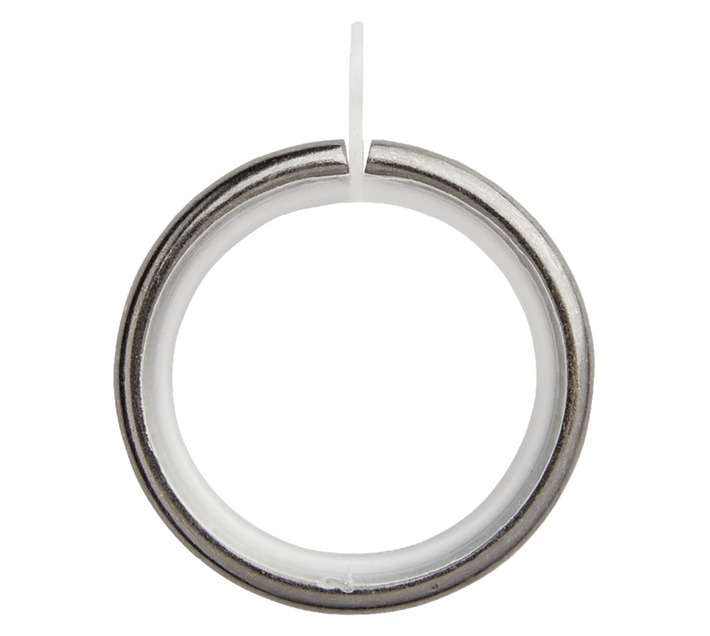 10 x Plastic Insert Metal Rings - Onyx (25mm)