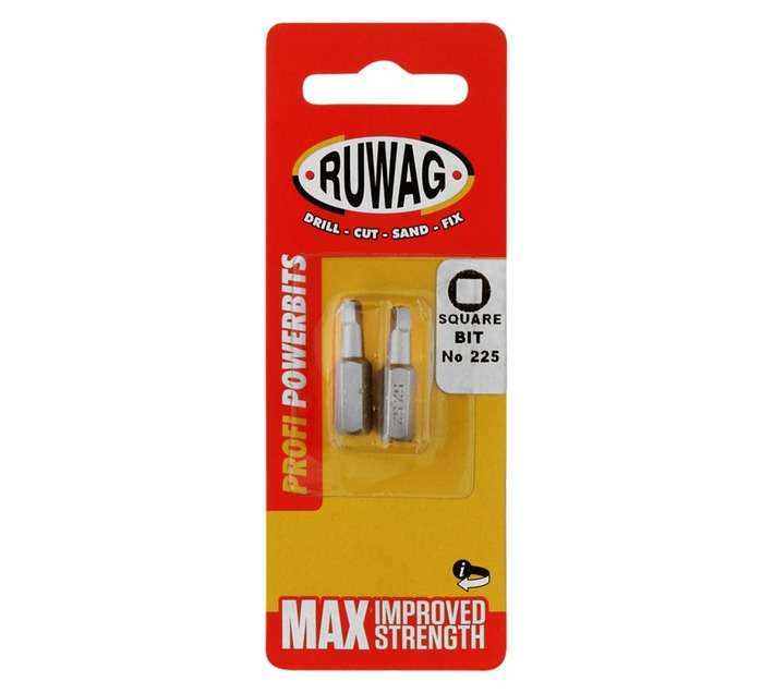 Ruwag No.2 Professional Power Square Bit (2 Pack)