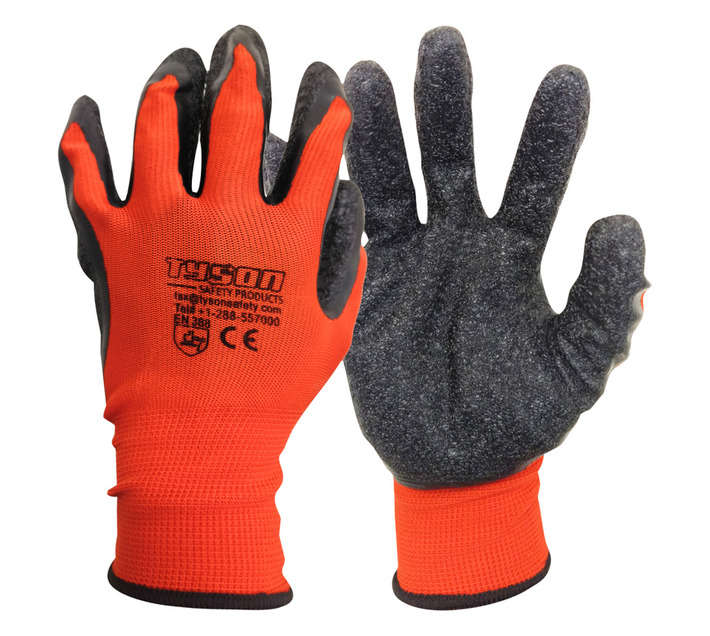 Evrigard Tysonflex Latex Hawk Gloves - Black