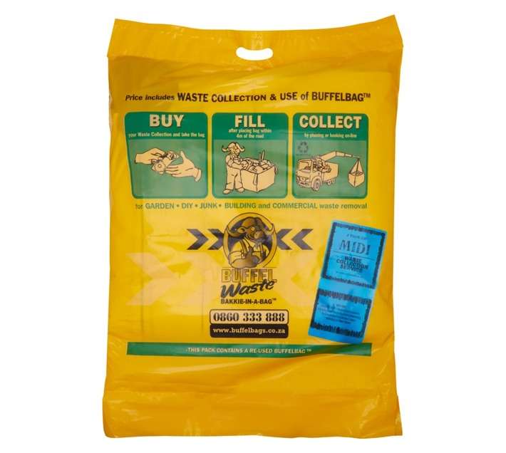 Buffel Industries MDB-C Waste Collection Medium - Yellow