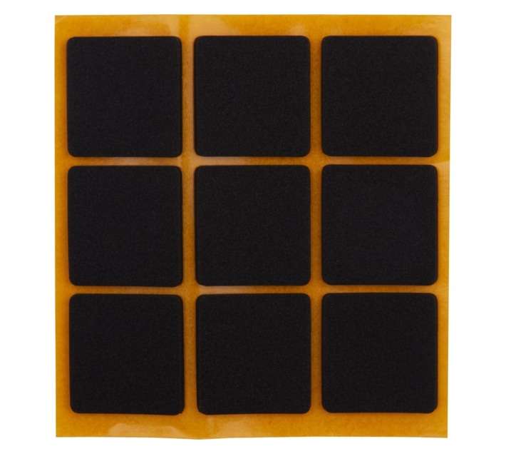 Safe Top Adhesive Non Slip Bumper Square - Blue (25 x 25 x 2.5mm x 9 Pads)