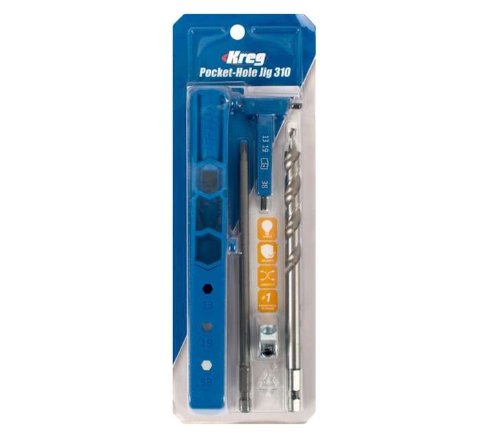 Kreg 5 Piece Jig Pocket Hole Kit - Blue